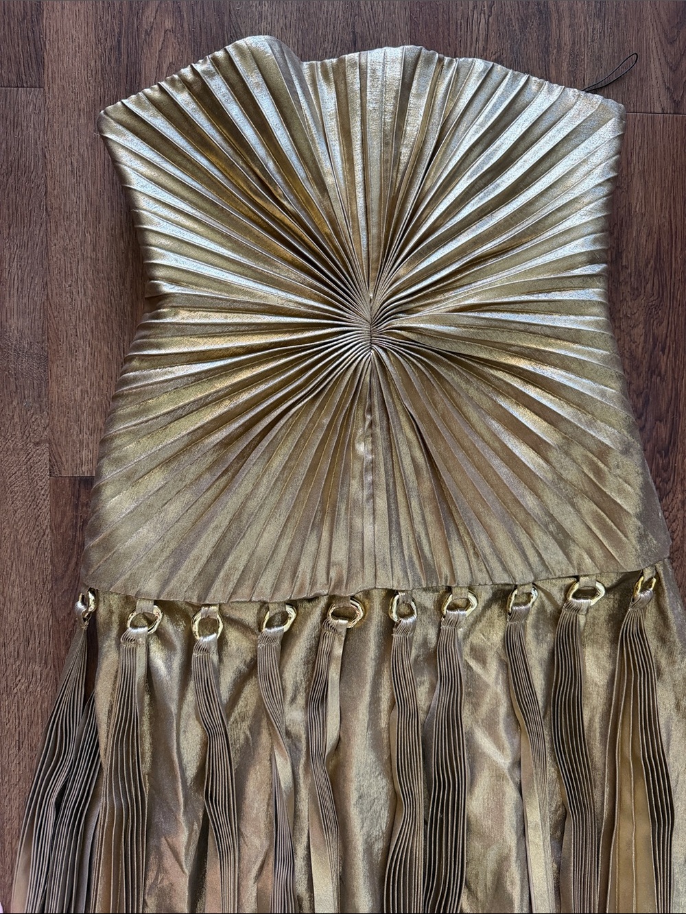 Acler Fintry Maxi Gold Dress - Picture 5 of 9